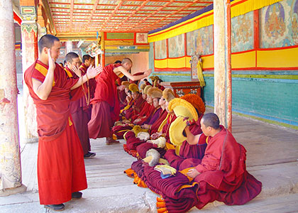 Tibetan Lamas Debating Sutras