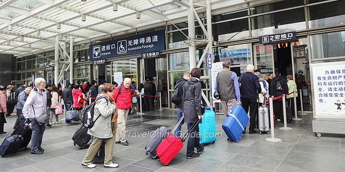 Enter into Railway Station