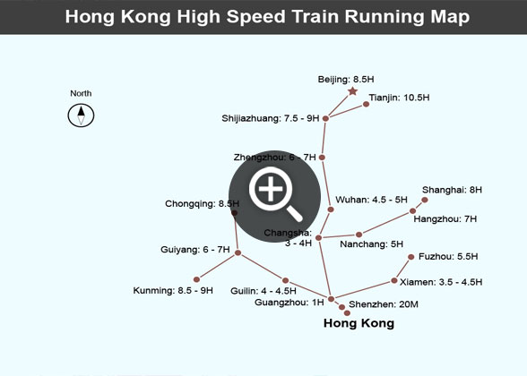 Hong Kong High Speed Train Map